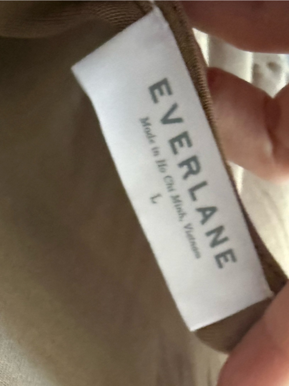Everlane|The Ryan maxi tank dress in Camel Tan sleeveless Drapey style•••LARGE - Picture 10 of 14